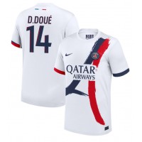 Camiseta Paris Saint-Germain Desire Doue #14 Visitante Equipación 2024-25 manga corta